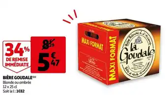 Auchan La goudale bière offre