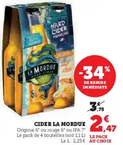 Hyper U Cider la mordue offre