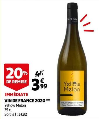 Auchan Vin de france 2020 offre