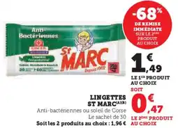 Hyper U Lingettes st marc offre