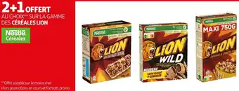 Auchan Lion bon plan au choix sur la gamme des céréales de la marque lion offre
