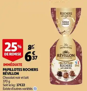 Révillon papillotes rochers