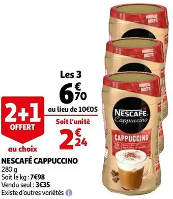 Auchan Nescafé nescafé cappuccino offre