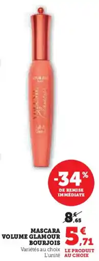 Hyper U Mascara volume glamour bourjois offre