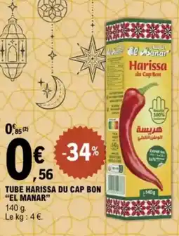 E.Leclerc "EL MANAR" Tube harissa du cap bon offre