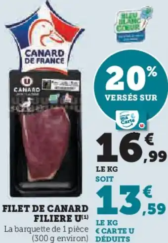 Hyper U Filet de canard filiere u offre