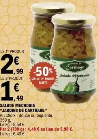 E.Leclerc "JARDINS DE CARTHAGE” Salade mechouia offre