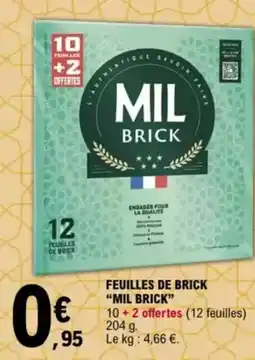 E.Leclerc "MIL BRICK" Feuilles de brick offre