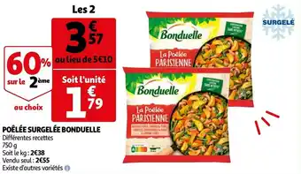 Auchan Bonduelle poêlée surgelée offre