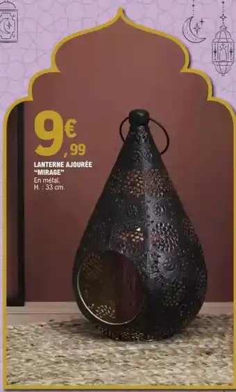 E.Leclerc Lanterne ajourée "mirage" offre