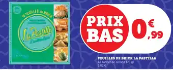 Super U LA PASTILLA Feuilles de brick offre