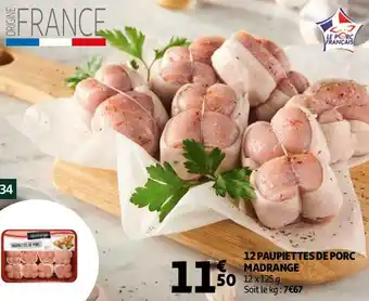12 paupiettes de porc madrange
