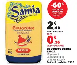 Super U SAMIA Couscous de ble offre