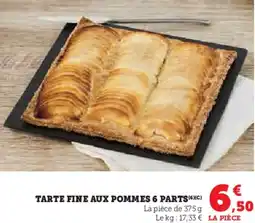 Hyper U Tarte fine aux pommes 6 parts offre