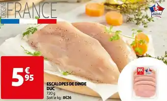 Auchan Duc escalopes de dinde offre