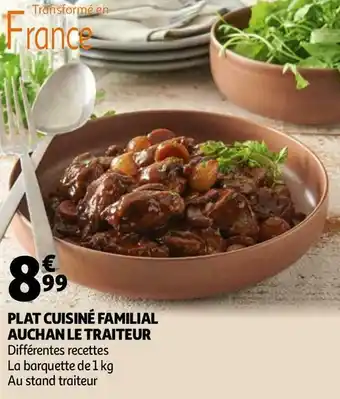 Auchan plat cuisiné familial le traiteur