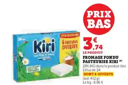 Super U KIRI Fromage fondu pasteurise offre