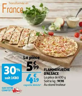 Auchan Flammekueche d'alsace offre