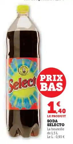 Super U SELECTO Soda offre