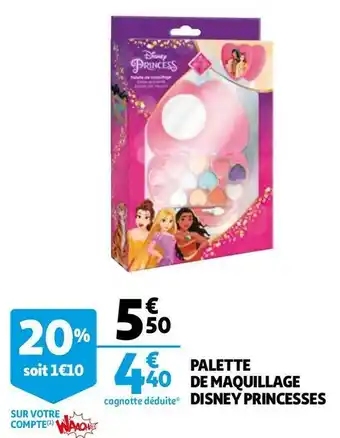 Auchan Disney palette de maquillage princesses offre