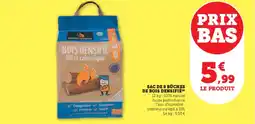 Hyper U Sac de 8 bûches de bois densifié offre