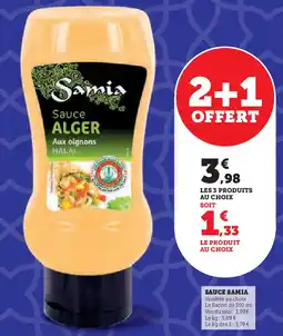 Super U SAMIA Sauce offre