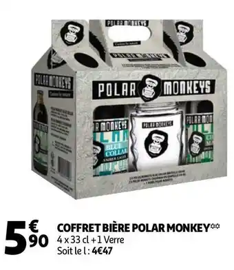 Auchan Polar monkey coffret bière offre