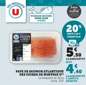 U Express U Pave de saumon atlantique des fjords de norvege offre