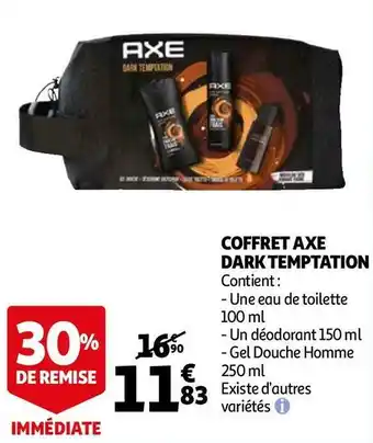Auchan Axe coffret dark temptation offre