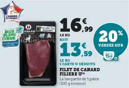 U Express U Filet de canard filiere offre