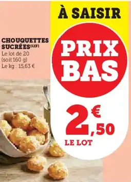 U Express Chouquettes sucrées offre