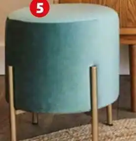 Auchan Tabouret velours offre