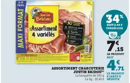 U Express JUSTIN BRIDOU Assortiment charcuterie offre