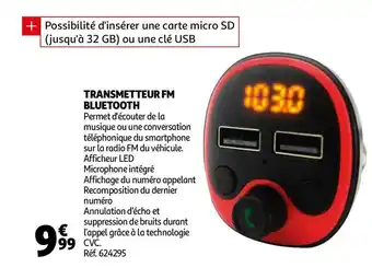 Transmetteur fm bluetooth