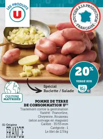 Hyper U Pomme de terre de consommation u offre