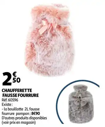 Chaufferette fausse fourrure
