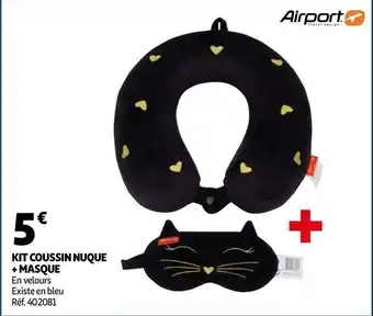 Auchan Kit coussin nuque + masque offre