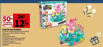 Auchan Slime factory rainbow offre