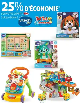 Auchan Vtech bon plan sur la gamme des produits de la marque vtech offre
