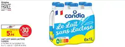 Intermarché Express Lait uht sans lactose candia offre