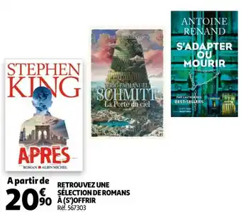 Auchan Sélection de romans à (s')offrir offre