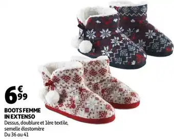 Auchan In extenso boots femme offre