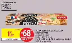 Intermarché Express Pizza comme à la pizzeria croustipate offre