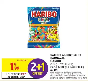 Intermarché Express Sachet assortiment carnaval harido offre