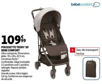 Auchan Poussette teeny 3d bebe confort offre