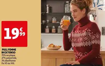 Auchan In extenso pull femme offre