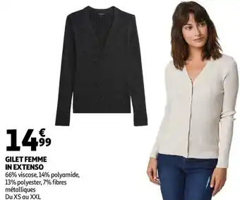Auchan In extenso gilet femme offre