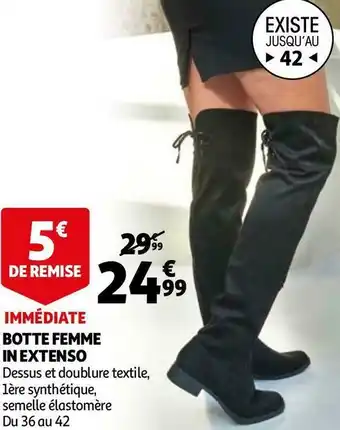 Auchan In extenso botte femme offre