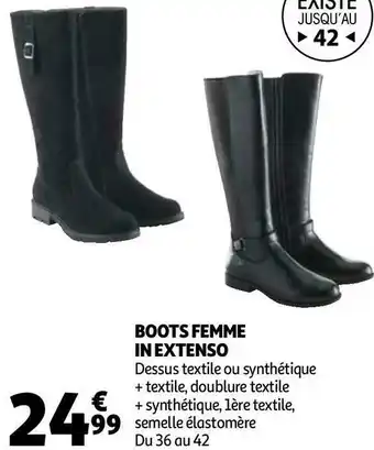 Auchan In extenso boots femme offre