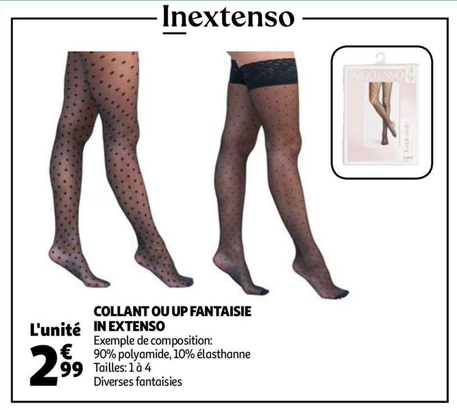 Auchan In extenso collant ou up fantaisie offre